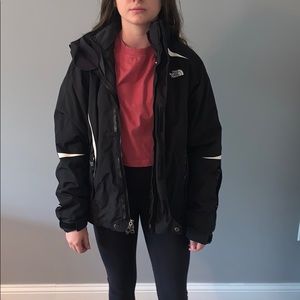 Black north face winter jacket